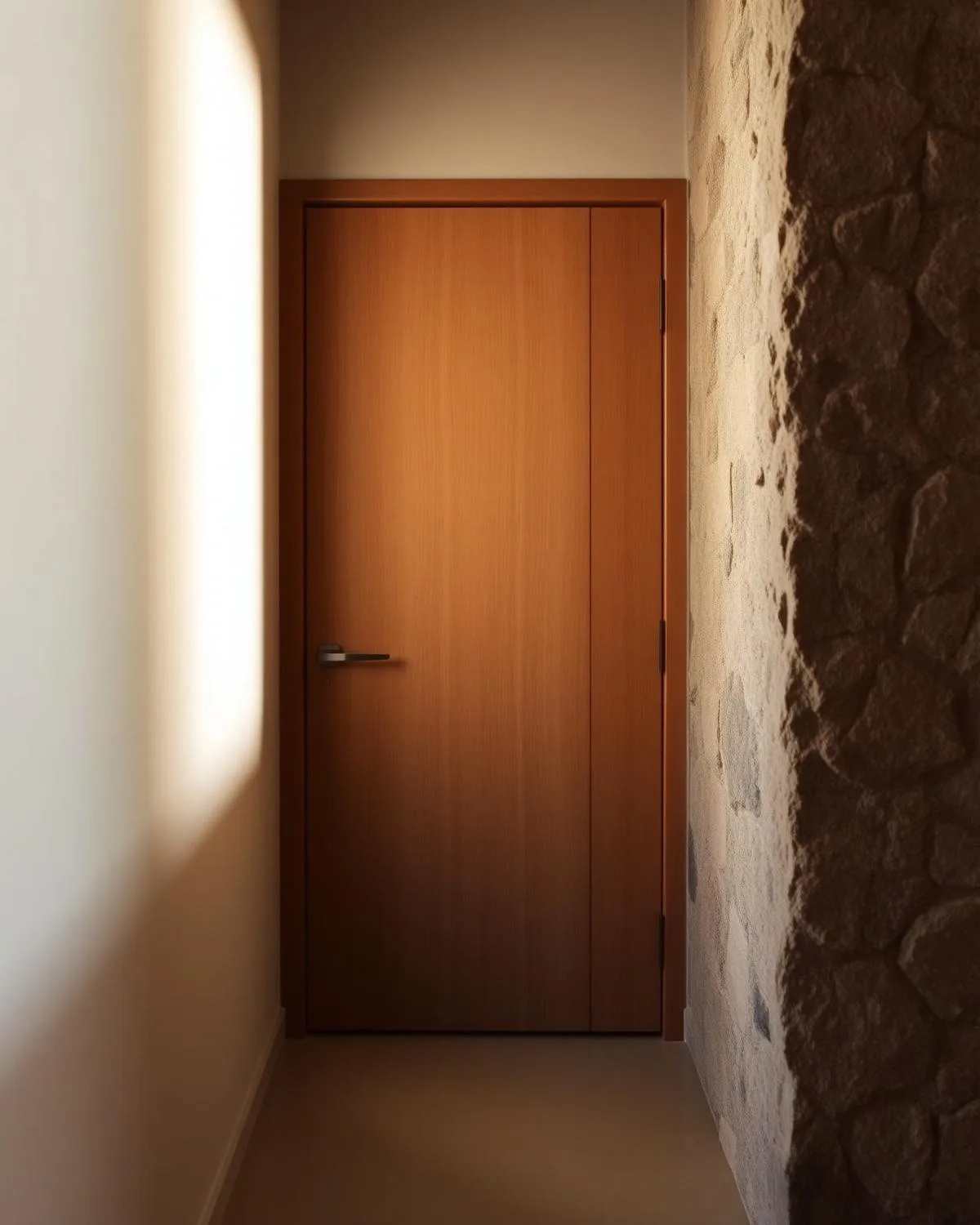 Puerta de madera maciza en Sallent de Gállego